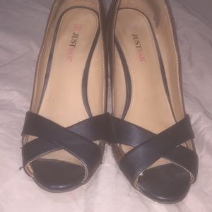 Brown and Black wedges.